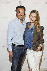 Alexander Bagusat mit Frau Viola Weiss Family Affair Kochabend mit Flo und Co (Geschätsfährer Florian Gürster und Yvonne Mehrfeld) im Lenbach Palais München am 8.06.2016 Foto: BrauerPhotos / Goran Nitschke 